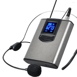 Mikrofony Przenośny bezprzewodowy zestaw słuchawkowy UHF / mikrofon Lavalier Lapel z nadajnikiem i odbiornikiem Bodypack Wyjście 1/4 cala Live Performer