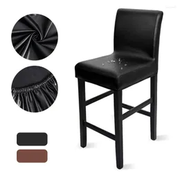 Housses de chaise housse imperméable tabouret de bar en polyuréthane chaises à pieds hauts housse de siège élastique housse de siège extensible protecteur pour salle à manger