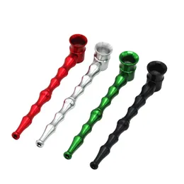 Tubi per fumatori in metallo Tubo di bambù staccabile in alluminio metallo Mini Smok Tube Design unico portatile Facile da trasportare pulito