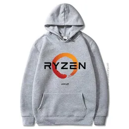 Męskie bluzy bluzy maniak bawełniana bluza z kapturem Ryzen CPU PC PC Geek Console Konsola Zen Equipheral Equipment