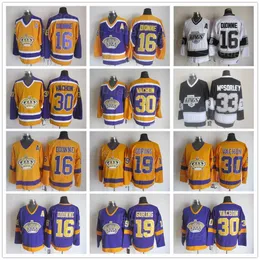 후퇴 로스 앤젤레스 레트로 킹스 하키 19 부치 고링 저지 16 Marcel Dionne 30 Rogatien Vachon 33 Marty McSorley 22 Tiger Williams''nhl''shirt