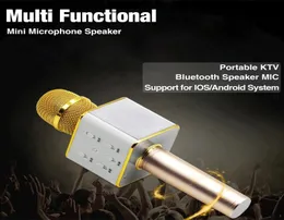 Alto -falante Bluetooth de microfone sem fio de luxo com 2600mAh de grande capacidade Bateria Q7 Loudspeaker de karaok￪ para iPhone 7 Plus Samsung 5552681