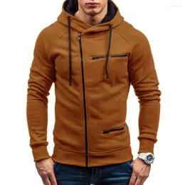 Men's Hoodies Casual Autumn Solid Sweatshirt Simple Stylish Male Long Sleeve Hoodie Top Outwear Clothes Sudadera Hombre