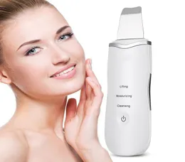 Rechargeable Ultrasonic Face Skin Scrubber Facial Cleaner Peeling Vibration Blackhead Removal Exfoliating Pore Cleaner Tools 9294375