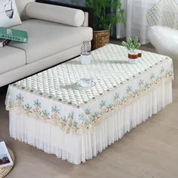 Bordduk Rektangel spetsar dukduk te bröllop hem delvis middag omslag Europa tyll blommor kjol