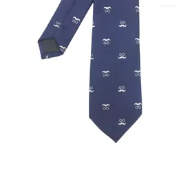 Bow Ties Hooyi 유리 수염 목이 남성 파티 슬림 6cm 2 색을위한 넥타이