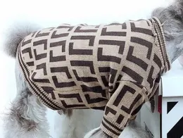 Designer-Hundebekleidung, klassischer Buchstabe, Haustier-Hunde-Outfit, modische Winter-warme Pullover für Haustiere, Kleidung, süßer Teddy-Anzug, kleiner Hundemantel