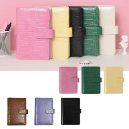 Macaroon Laser Color Crocodile Pattern Diy Binder Notebook Cover Diary Agenda Planner Paper School Stationery Stationery