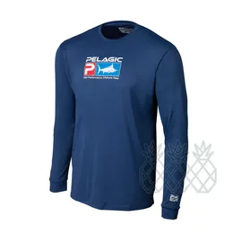 Outdoor Tshirts Pelagic Berghing Men UV długie rękaw Szybkie suche ubrania Camisa pesca UPF50 Odzież Ropa de 221128