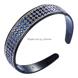 Stirnbänder Sommer Luxus Strass Stirnband für Mädchen Vintage Kunststoff Casual Rutschfeste Elegante Hochzeit Dame Drop Lieferung Schmuck Hairje DHR0B