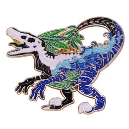 Piny broszki Velociraptor Enamel Pin okrutna odznaka broszki zwierzęcy