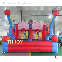 Jogos gratuitos de navios ao ar livre publicitando atividades infláveis ​​4x3m disparando aros inflados gigante inflável jogo de arco para crianças e adultos