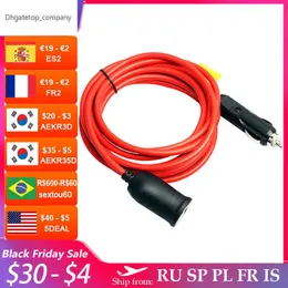 3.6/1.5M Car Cigarette Lighter Adapter Plug Extension Cord 12V 24V Socket Styling Charger Cable Female