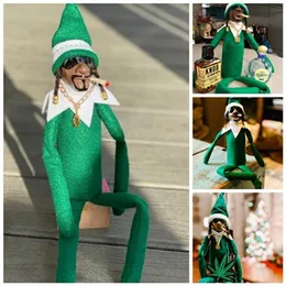 お祝いのクリスマスおもちゃ、かじりデコラティ220606ギフトホームイヤーOTRCWの曲がったスヌープエルフ人形スパイスパイ