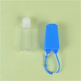 Butelki do przechowywania słoiki damskie kosmetyczne plastikową butelkę przezroczystą przekładającą rękę dezynfekuzer kontenerowy słoiki SIL -SILE NA BUTELE DHSTZ