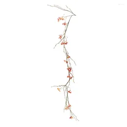 Decorative Flowers Artificial Flower Vine Garland Hanging Rattan Wild Berry Party Festival Decor