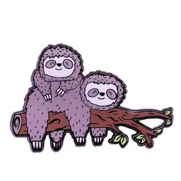 Pins Brooches Enamel Brooch Pin Lovely Cartoon Sloth Animal Badge Cute Brooches Jewelry 1488 E3 Drop Delivery Dhgarden Dhcuq
