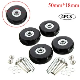 Bag Parts Accessories 4Pcs Flexible Luggage Wheel Practical Replacement Roller Screw Durable Silent With Repair Tool Travel Solid Suitcase 221125