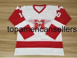 10 Dean Hamilton Mustangs Ice Hockey Jerseys Rob Lowe Younhe Youngblood Podwójny numer nazwy