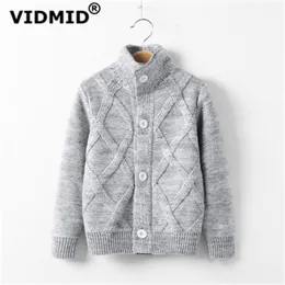 Cardigan vidmid outono inverno crianças meninos meninos casaco de casaco de cardigã jumpers de algodão jactarts de algodão para crianças 7088 01 221128