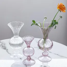 Vasos vaso de vidro decoração de casa cristal pequeno vaso decoração de vaso de flores plantas hidropônicas recipiente de recipiente Decoração de casamento 221126