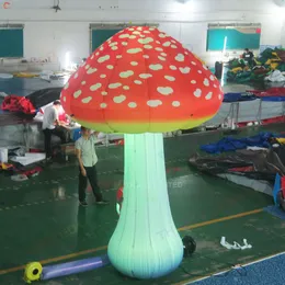 Utomhusaktiviteter 3m 10m jätteuppblåsbar svampmodell med LED -belysning för reklam