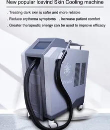 레이저 처리 장비 중 통증 완화 피부 냉각기를위한 도매 살롱 냉 바람 냉각 치료 기계 사용