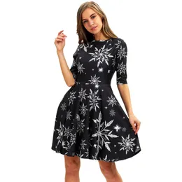 Lässige Kleider Modlily.Com Weihnachten Urlaub Plaid Print Rundkragen Kurzarm Minikleid Schnee Punk Rave Undefiniert 758