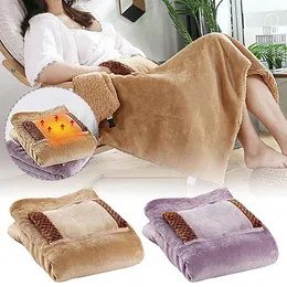 Blankets 60X80Cm Electric Blanket USB Rechargeable Heater Quick Heating Hand Warmerpocket Mobile Power Mini 5V Long-Life Pocket