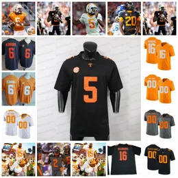 Koszulki piłkarskie Wolontariusze Tennessee Piłka nożna Jalin Hyatt Hendon Hooker Manning Jaylen Wright Alvin Kamara Jabari Małe kwiatki Cedric Tillman Reggie Biały