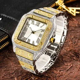 DHgate.com:Mens Iced Out Bling Watch Hip Hop Rapper Quartz