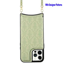 Tasarımcı İPhone 14 13 Promax 12 Pro 11 XR 7G 8 Plus çizik dirençli şok mandragora tarzı bilek kayış kartı yuvası çantası