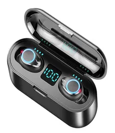 2021 F9 Mini Wireless Headset Bluetooth 50 TWS Kopfhörer HiFi Inar Sports Running Headphones für iPhone Samsung Huawei5102564