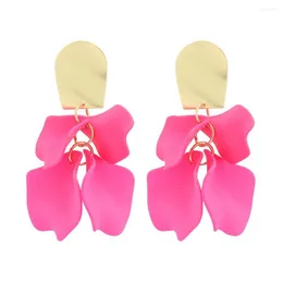 Dangle Earrings Ztech Classic Style Big Acrylic Flower Petal Drop For Women Trendy Korean Jewelry 14 Color Holiday Accessories