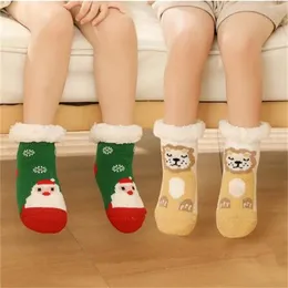 Socks For Newborns Anti-slip Child Plus Thick Terry Warm Winter Cute Christmas Socks fit Kids 0-6Y A65