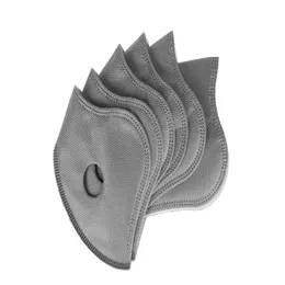 Designer maskerar fem lager sportmaskfilter aktiverat kol neopren pad tvättbar dammtät packning supersnabb leverans DHS 158 DR DHT9M