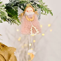 Noel Dekorasyonları Dancing Elf Angel Bebek Kolye Noel Ağacı Asılı Süsler Parti Dekor Navidad Dekoraciones Para El Hogar 221128