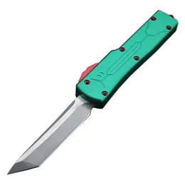 Factory Price H1125 Automatic Tactical Knife D2 Stone Wash Blade Green 6061-T6 Aluminum Handle Outdoor EDC Pocket Knives Gift Knife