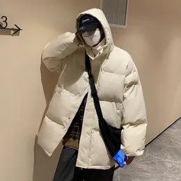 Men Down Parkas Men Harajuku kolorowy bąbelkowy płaszcz zimowy kurtka uliczna Hip Hop Hip Hop Parka Korean Black Ubrania Puffer Kurtki 221128