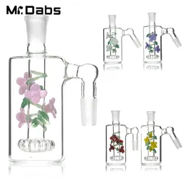 Catchers de cinzas de 14 mm Hookahs 45 90 graus para tubos de água da plataforma DAB Bong Bubber