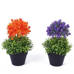 Decorative Flowers AsyPets Artificial Bonsai Potted Plant Decoration False Floral Living Room Plastic Home Decor