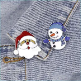 Szpilki broszki śnieżne man urocze małe zabawne krawędzi broszki dla kobiet dziewczyna mężczyzn mężczyzn świątecznych prezentów