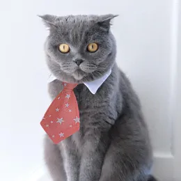 개 의류 귀여운 면화 조절 가능한 넥타이 고양이 고양이 손질 형식 넥타이 편안한 턱시도 활 끈 애완 동물 액세서리 2Q