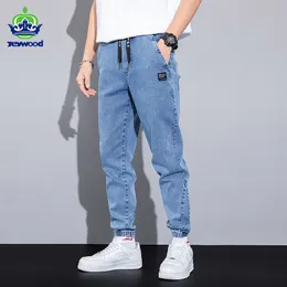 Jeans masculinos Autumn Winter Blue Cargo Men Streetwear Denim Jogger calças Baggy harem jean calças masculinas de tamanho grande 4 5 6 7xl 8xl 221128