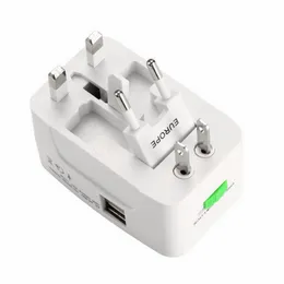 2 USB-Lade-Universal-Reiseadapter All-in-One International World Travel AC-Stromkonverter-Stecker-Adapter-Buchse Eu