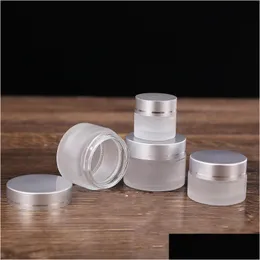 Storage Bottles Jars Glass Bottle Frosting Cosmetics Jar Subpackage New Face Empty Woman Cream Storage Flask Bedroom Accesories 1 Dhzzv