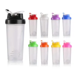 Portable Sport Shaker Bottle Juice Milkshake Protein Powder L￤cks￤ker Mixing Shake Cup med Shaker Balls BPA Free Fitness Drinkware SN479