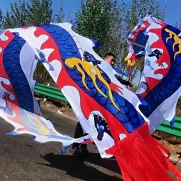 8メートルのフェスティバルパーティーセレブレーションドラゴンダンスチャイニーズニューイヤーステージパフォーマンス製品アウトドア練習小道具伝統的なダンス