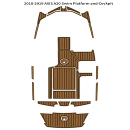 2018-2019 AXIS A20 Swim Platform Cockpit Pad Boat EVA Foam Teak Deck Floor Mat