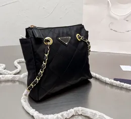 Modedesigner fallskärmspaket klassisk retro kedja påse diamant quiltade stray väskor axel messenger väska kvinnor